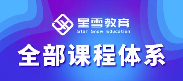 星雪教育淘系高级班，更全的运营提升方案，零基础由浅入深，店铺最新玩法