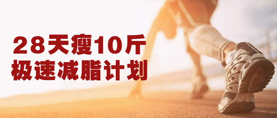 28天瘦10斤极速减脂计划，极速减脂课程介绍
