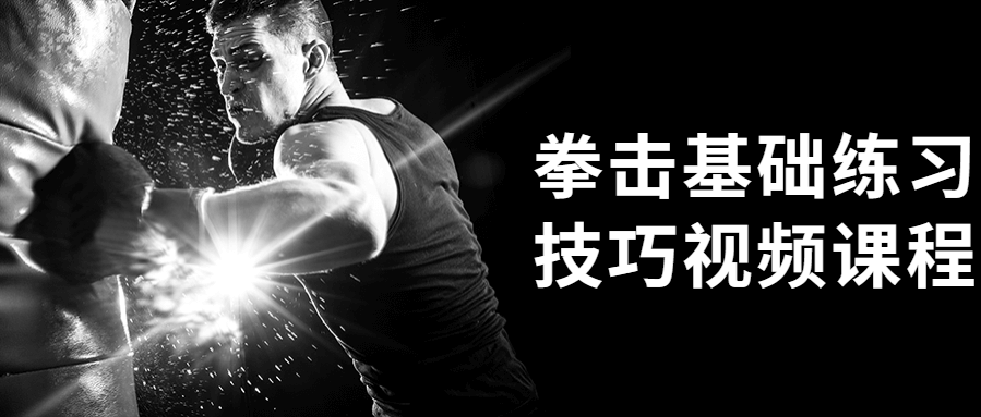 拳击入门基础教学训练视频教程