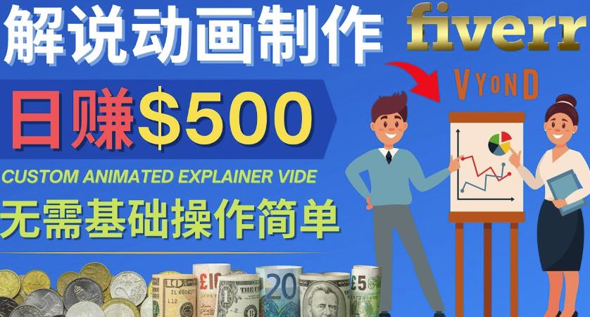 制作解说类动画视频（Animated Explainer）日赚500美元以上-0基础可操作