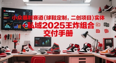 小众暴利赛道(球鞋定制，二创项目)实体+私域2025王炸组合 交付手册