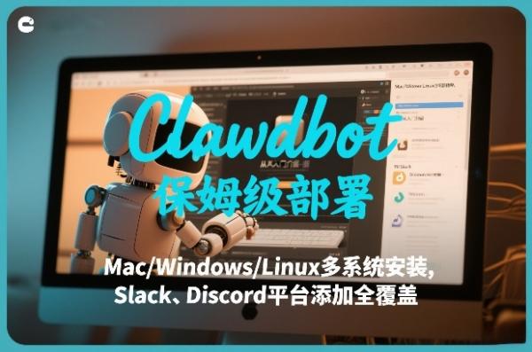 Clawdbot保姆级部署，从入门介绍、Mac/Windows/Linux多系统安装，到Slack、Discord平台添加全覆盖